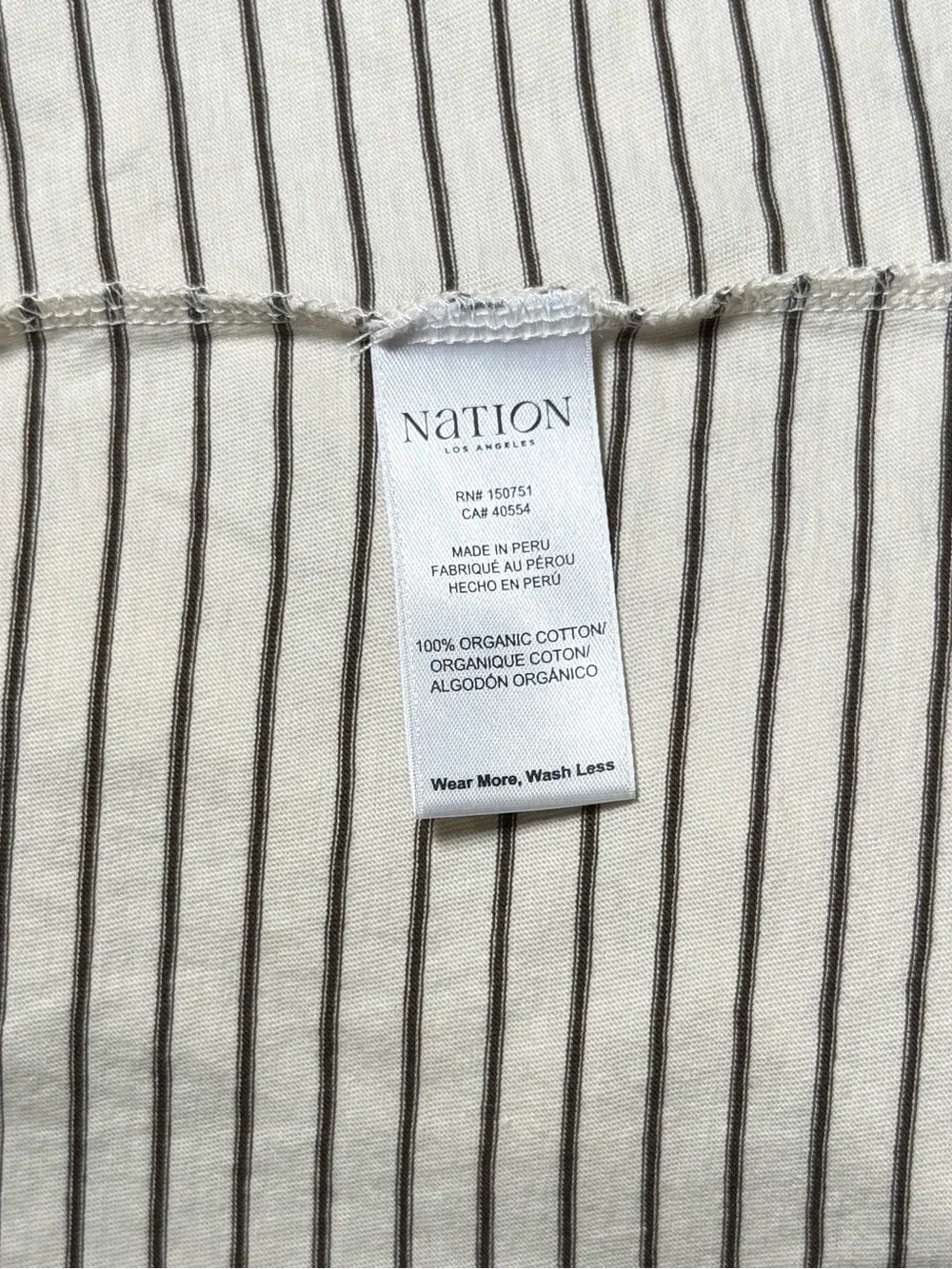 Nation Los Angeles Anthropologie striped mock neck long sleeve XXL